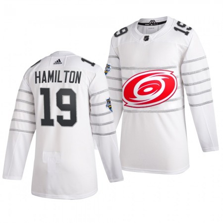 Miehille NHL Carolina Hurricanes Pelipaita Dougie Hamilton 19 Valkoinen 2020 NHL All-Star Adidas Authentic